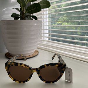 J.Crew Pacific Cat-Eye Sunglasses in Caramel Tort